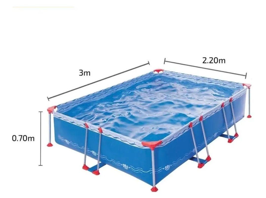 Pileta de Lona Sol de Verano 3x2.2x0,70 mts.  4600 Lts.