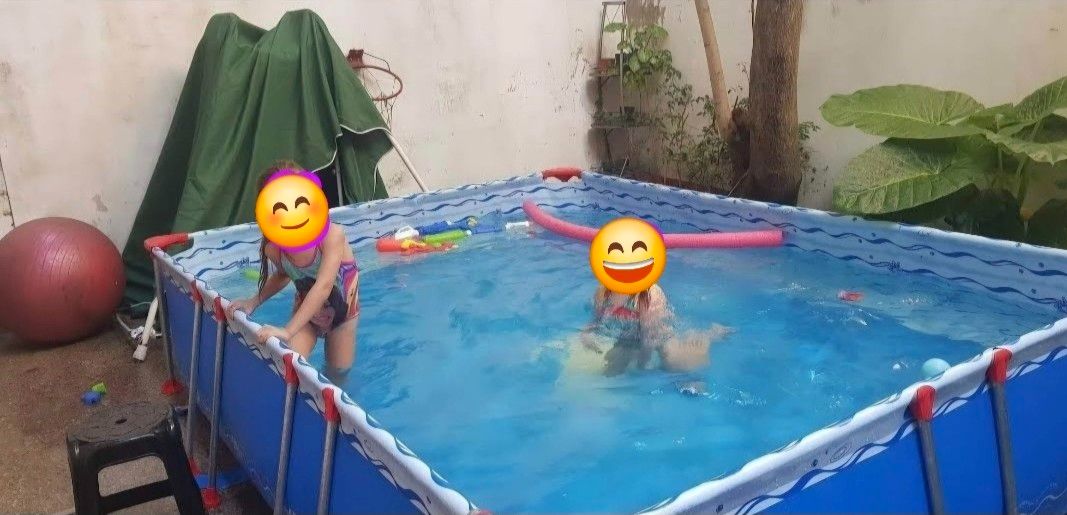 Pileta de Lona Sol de Verano 3x2.2x0,70 mts.  4600 Lts.