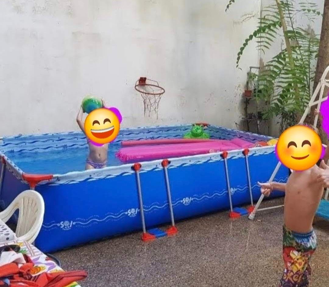 Pileta de Lona Sol de Verano 3x2.2x0,70 mts.  4600 Lts.