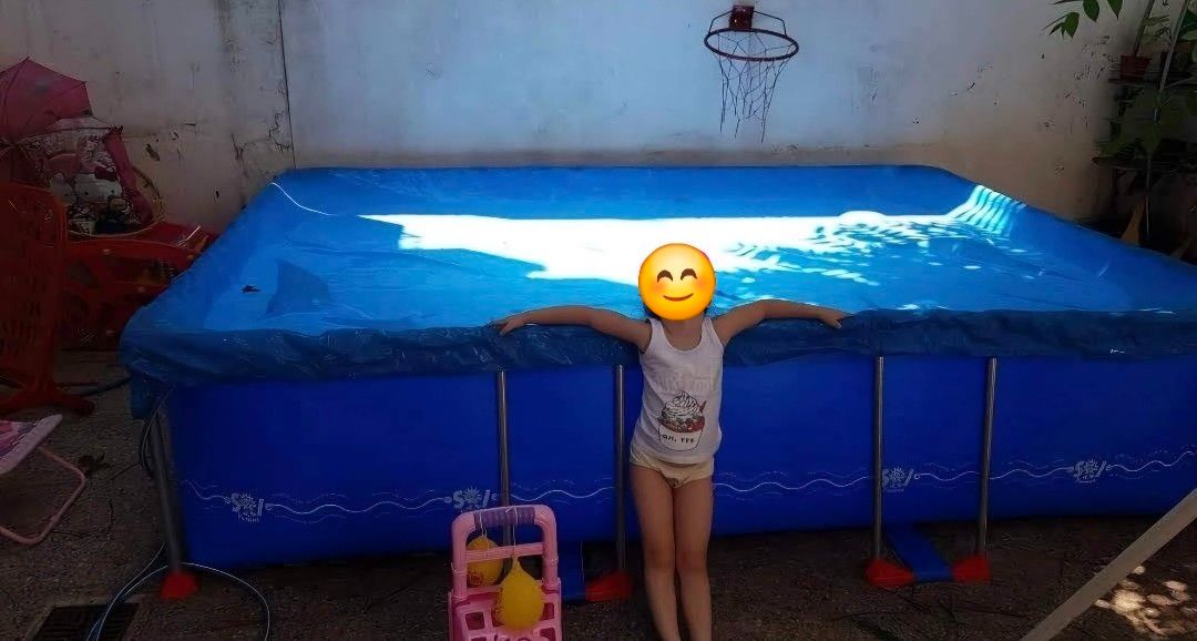 Pileta de Lona Sol de Verano 3x2.2x0,70 mts.  4600 Lts.