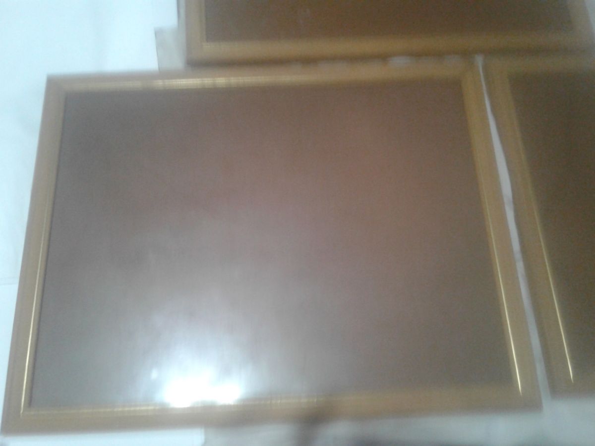 3 cuadros con marco y vidrio