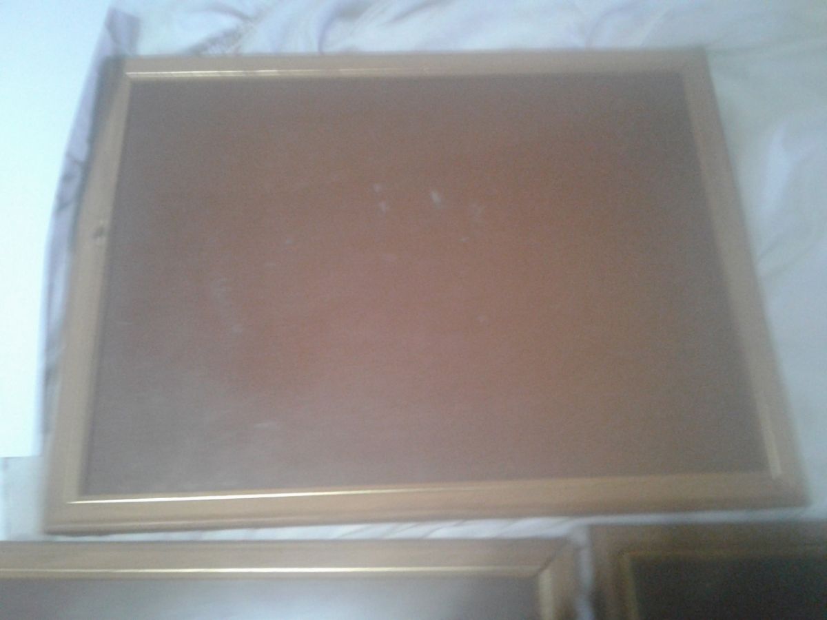 3 cuadros con marco y vidrio