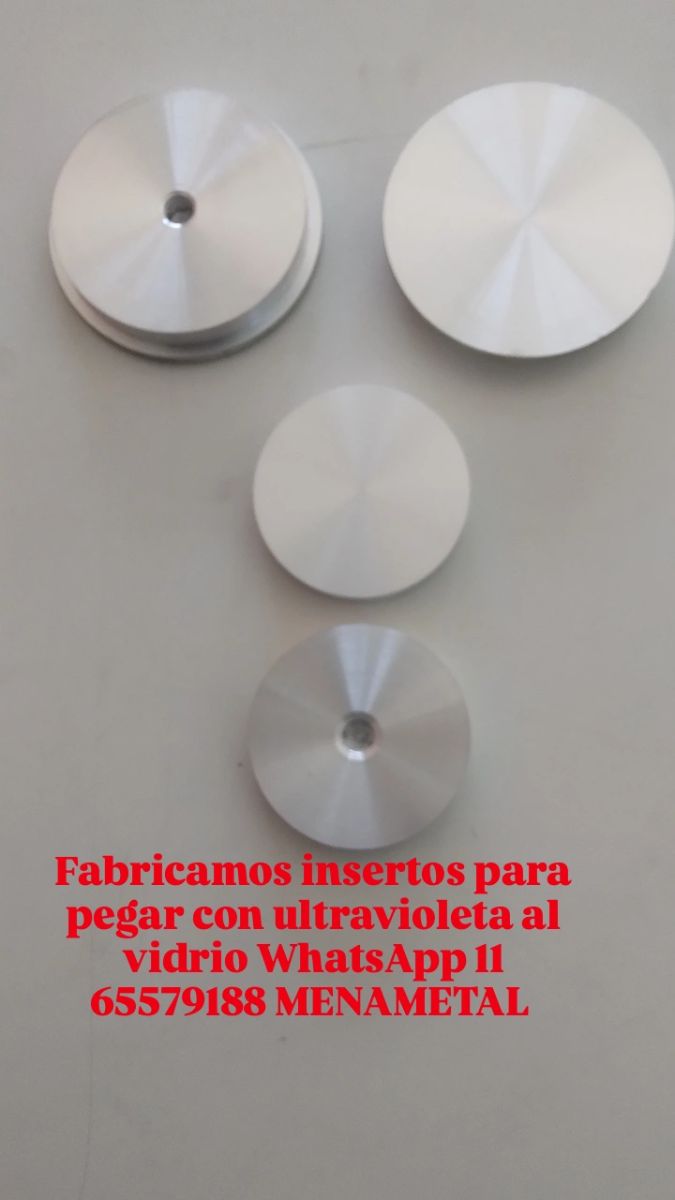 Pegado de insertos en vidrio con ultra violeta 