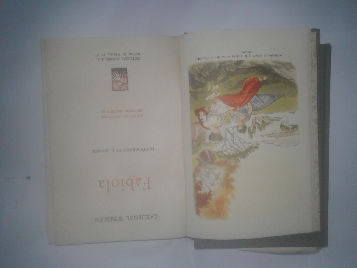 2 libros antiguos El juramento y Fabiola tapa dura