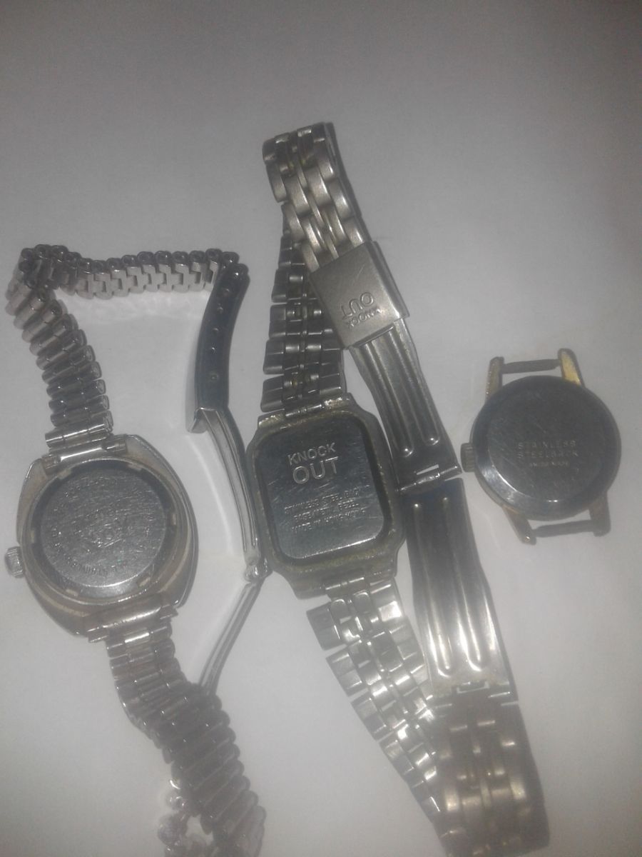 3 relojes knook out-vient orient stanless repuestos sin funcionar