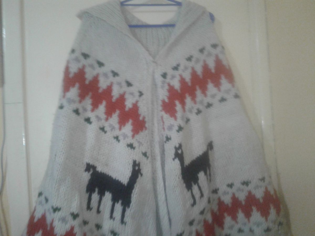 Poncho de lana norteño  