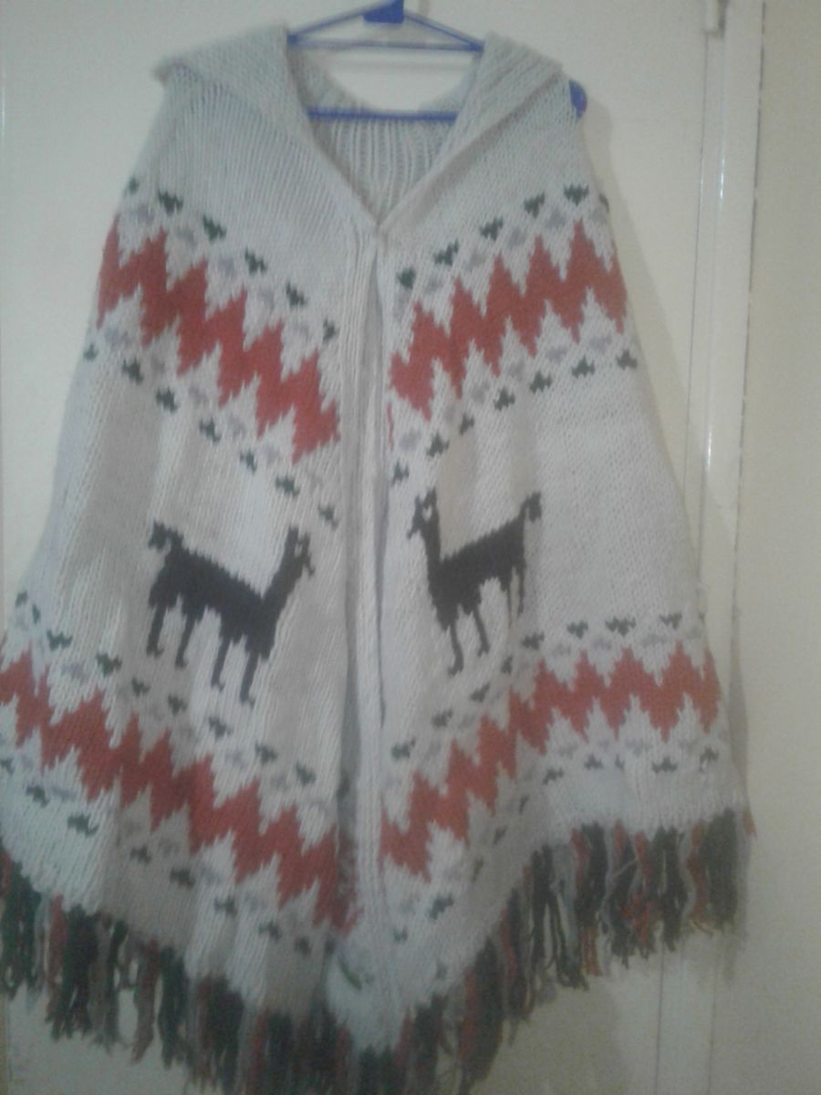 Poncho de lana norteño  
