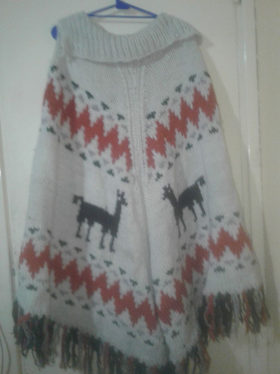 Poncho de lana norteño  
