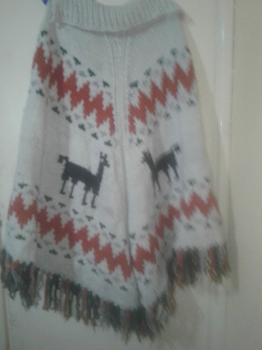 Poncho de lana norteño  
