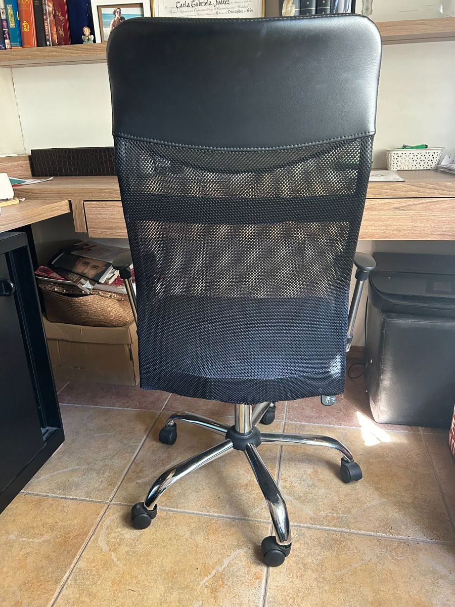 Sillon Mesh Ejecutivo Respaldo Alto Silla Escritorio  Color Negro