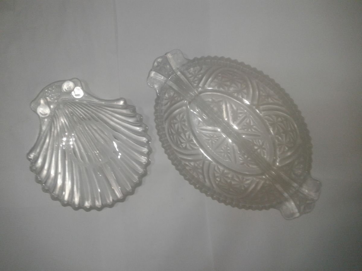 2 bandejas de vidrio bazar cocina