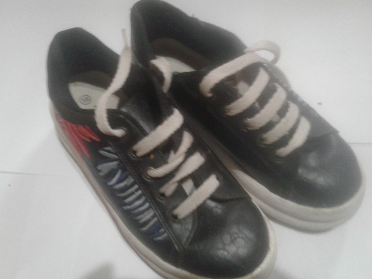 Zapatillas plataforma bordadas