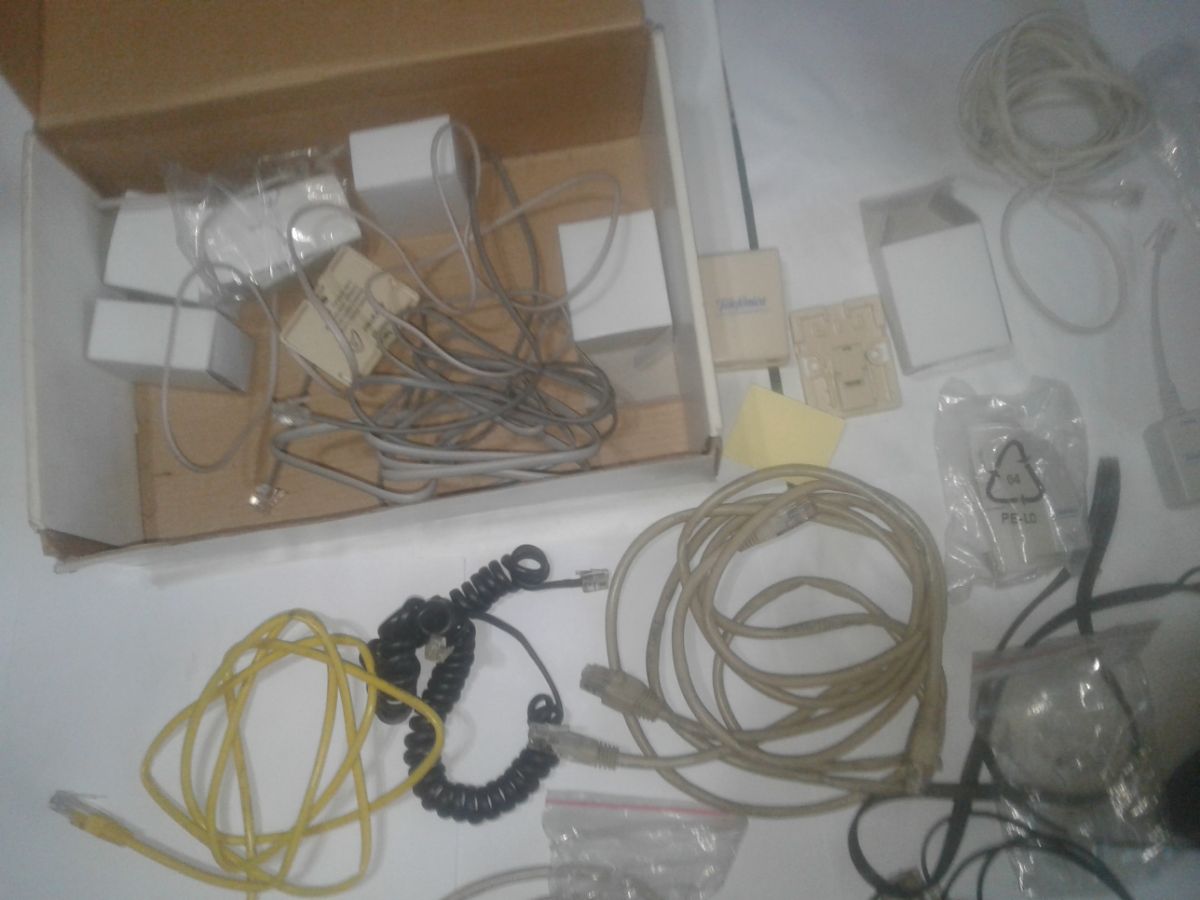 Cables telefónicos fichas  internet  telefonía informáticos  nuevos y usados
