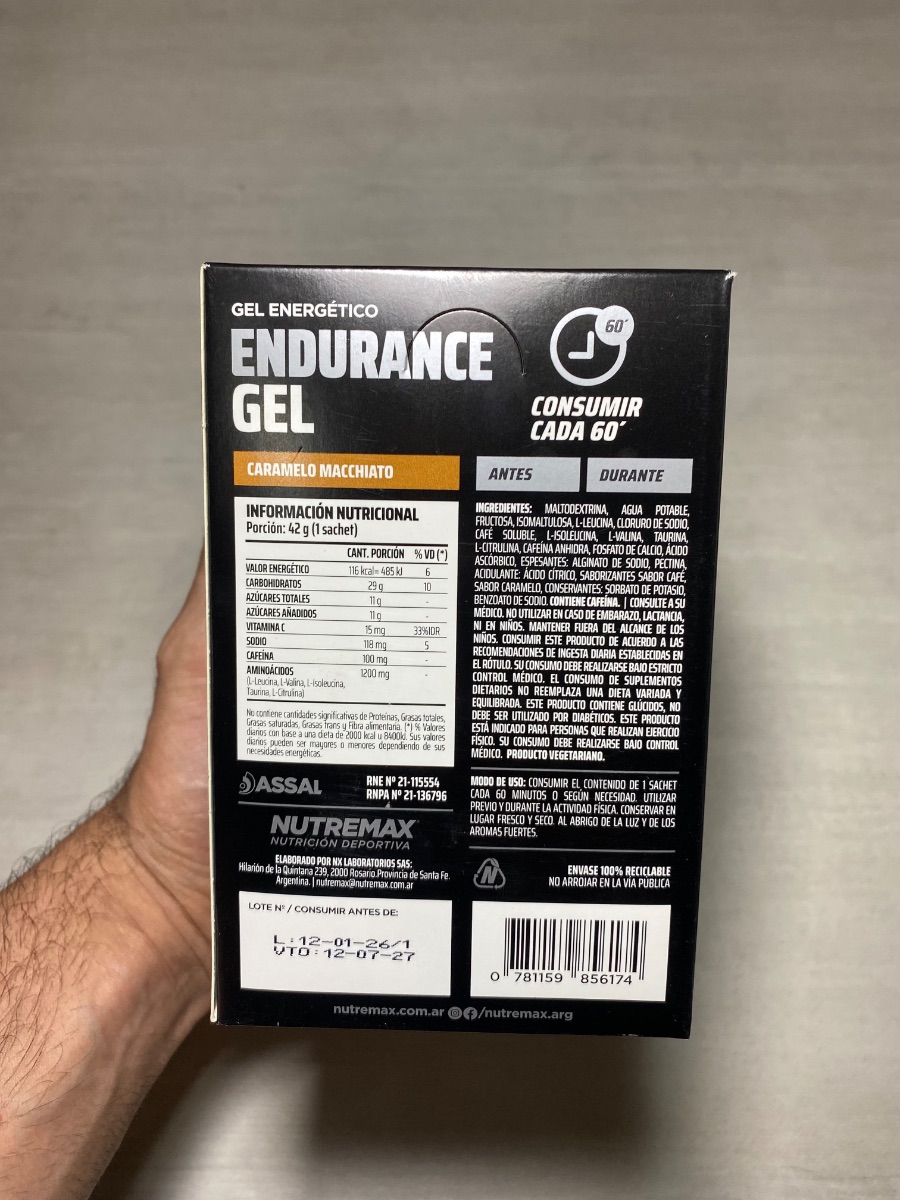 ENDURANCE GEL’S - NUTREMAX