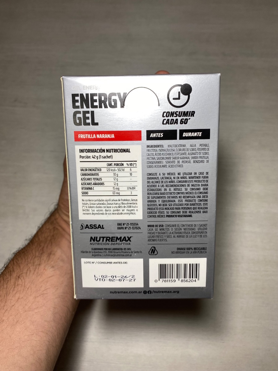 ENERGY GEL’S - NUTREMAX