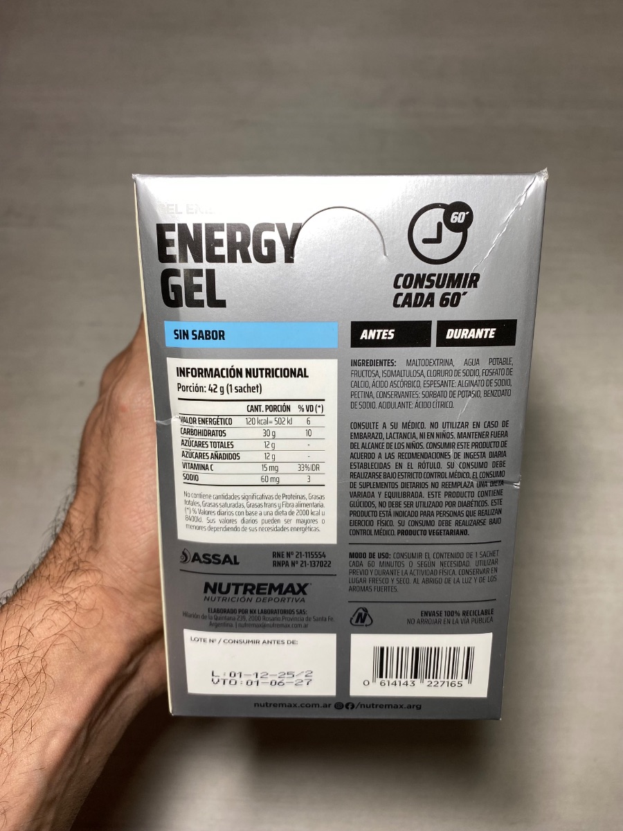 ENERGY GEL’S - NUTREMAX