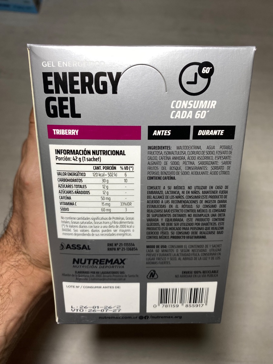 ENERGY GEL’S - NUTREMAX