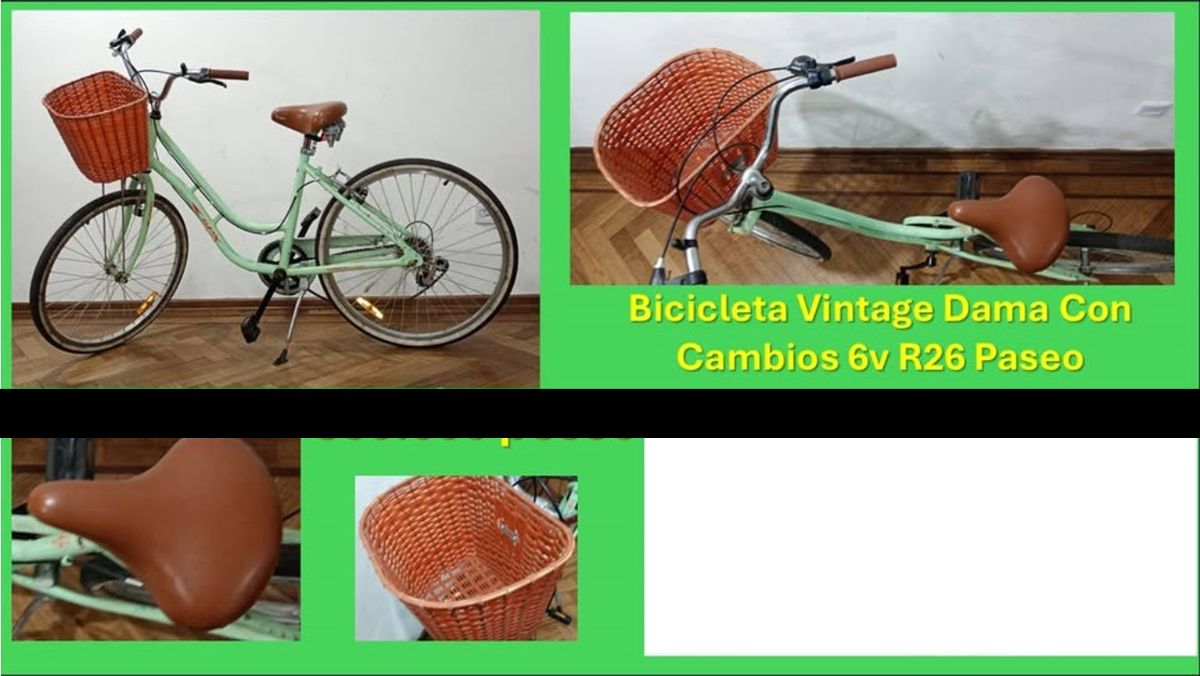 Bicicleta Vintage con cesta