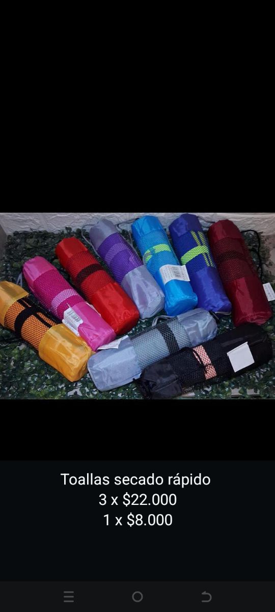 Toallas secado rapido