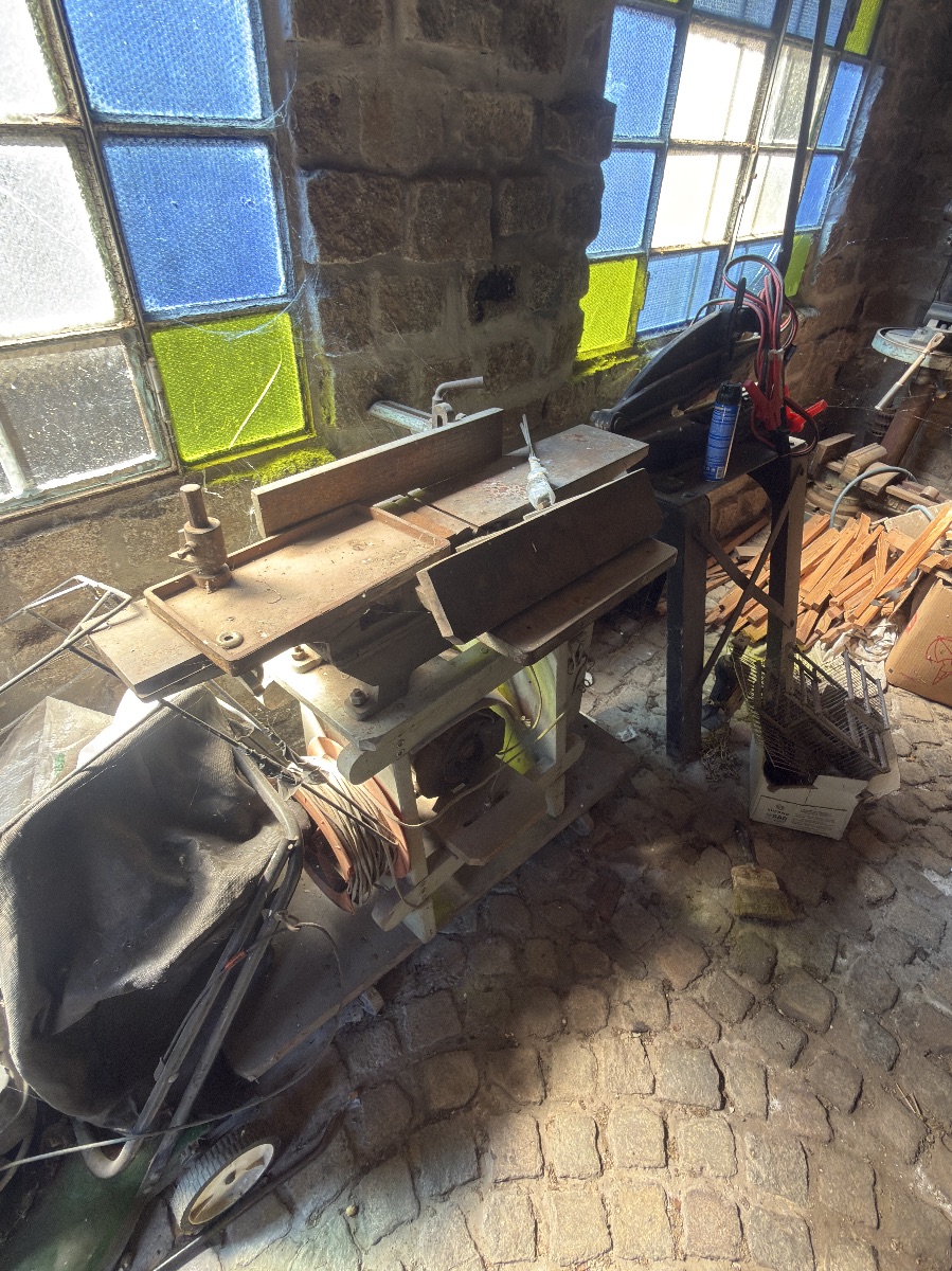 Garlopa cepilladora de banco