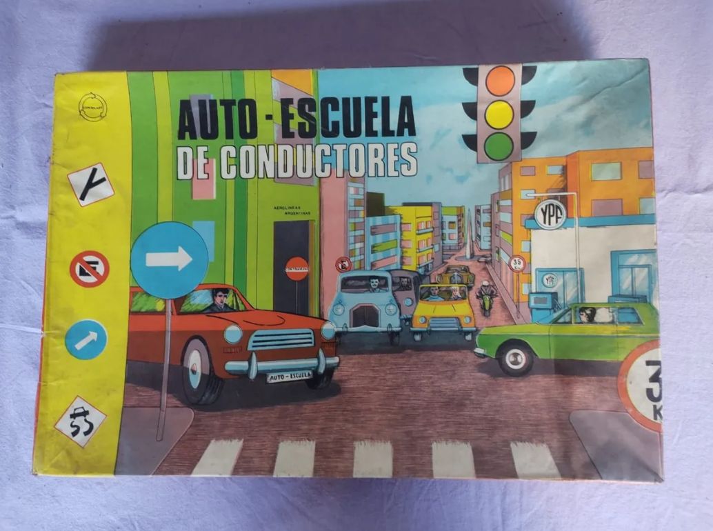 Juego De Mesa Auto Escuela De Conductores De Los Años 60