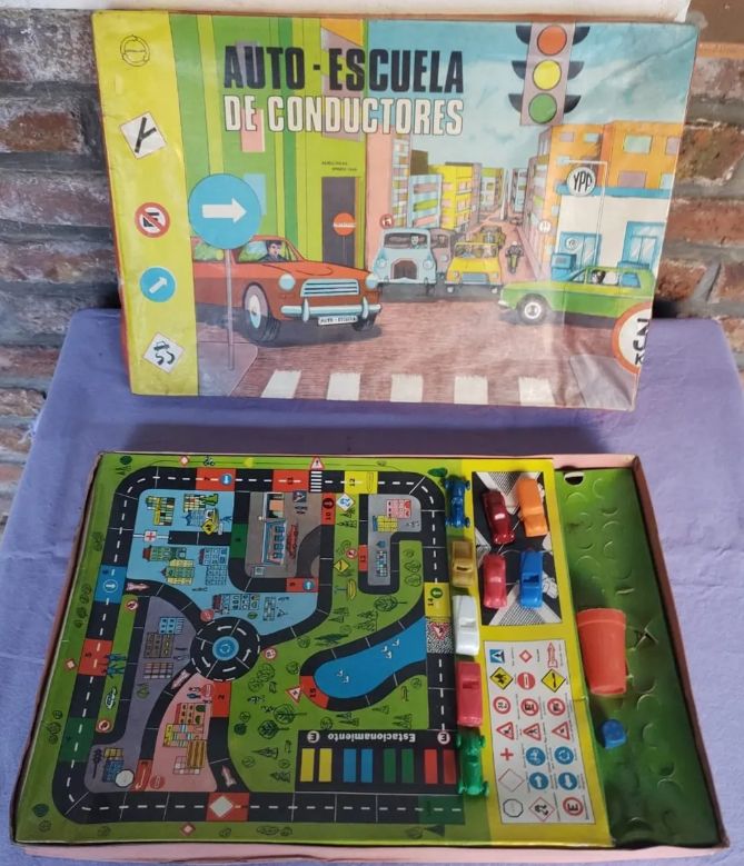 Juego De Mesa Auto Escuela De Conductores De Los Años 60