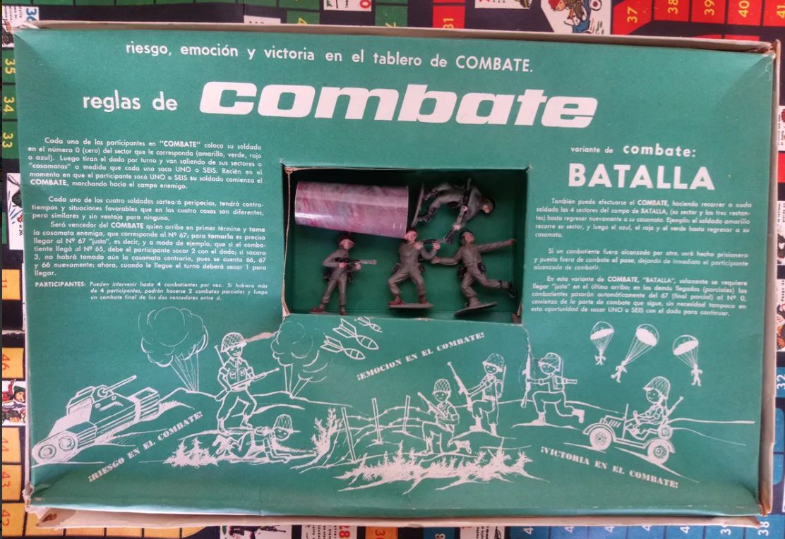 Juego De Mesa Combate De Los Años 70.