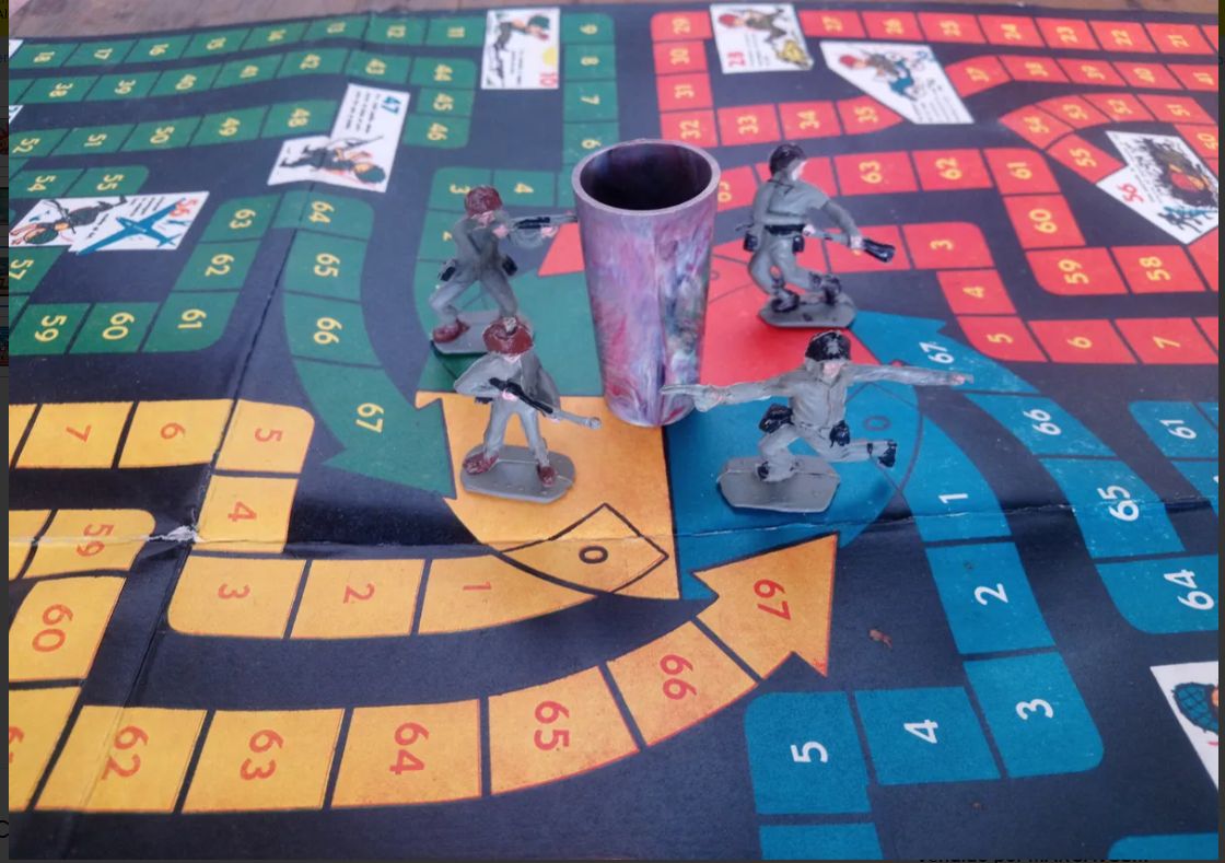 Juego De Mesa Combate De Los Años 70.