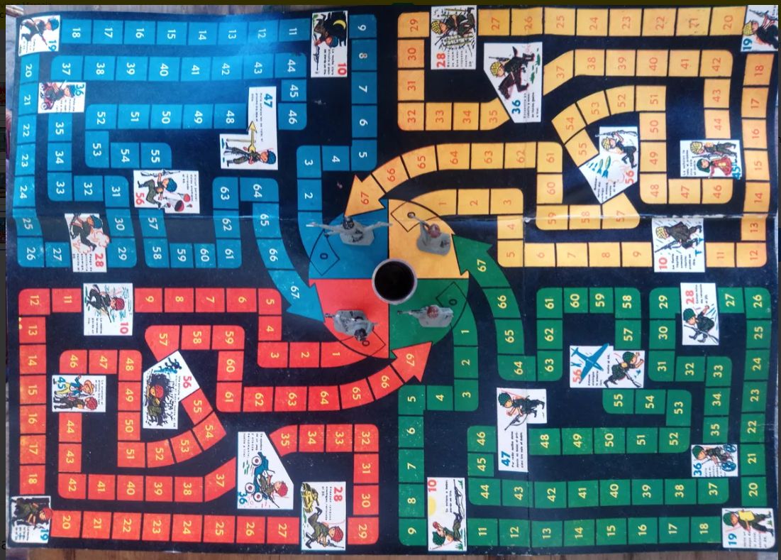 Juego De Mesa Combate De Los Años 70.