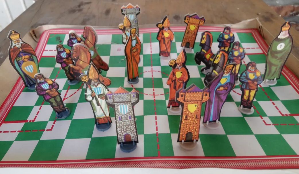 Ajedrez Fútbol Club Vintage De 1970, Completo. Coleccionista