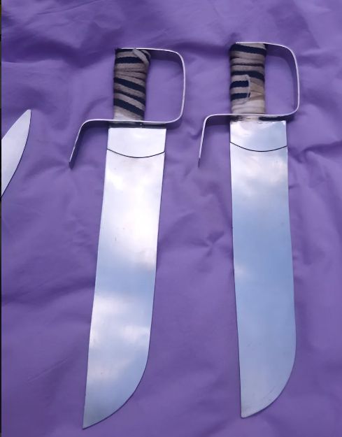 Cuchillos Mariposa P/ Entrenamiento Kung Fu. Acero Inox. 