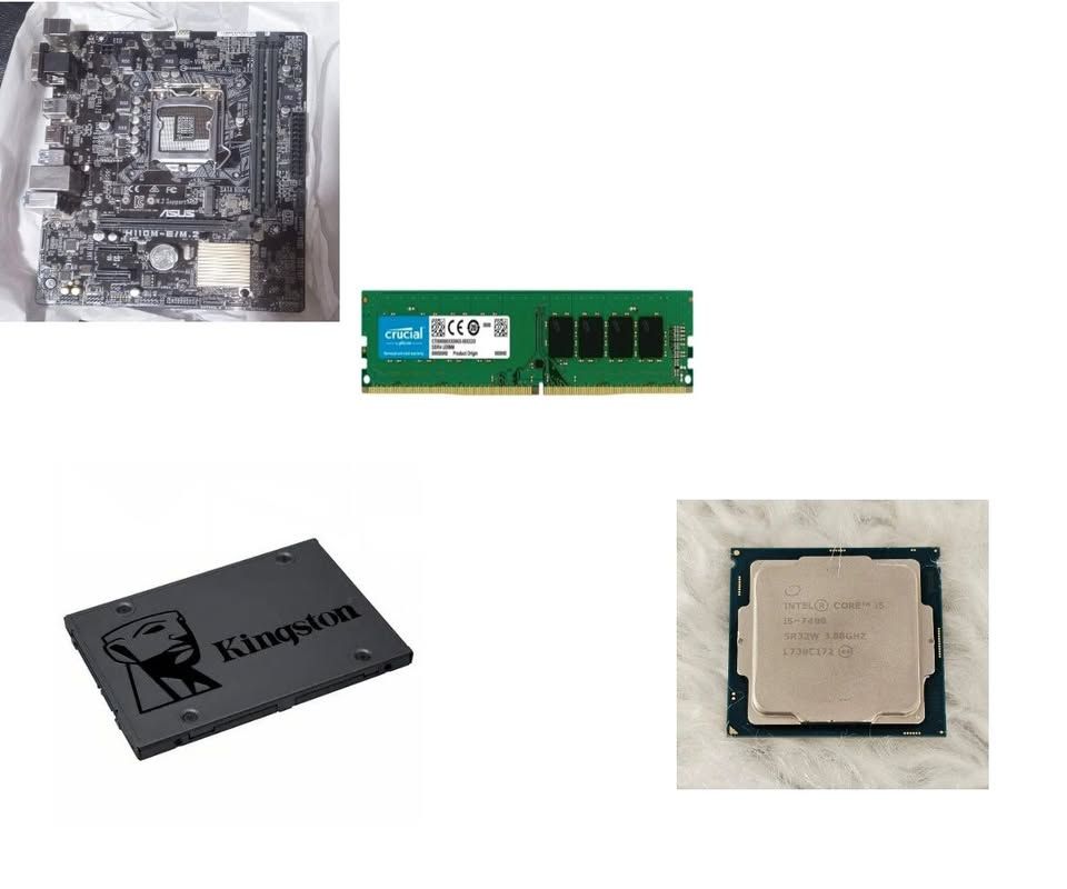 Combo i5 7400 + Mother + RAM + SSD – PC completa