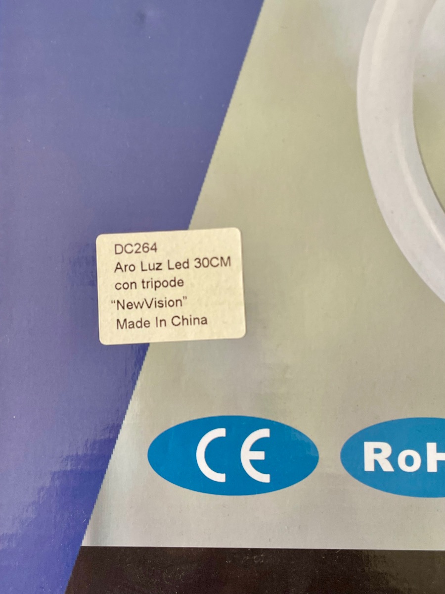 Aro de luz LED 30cm con trípode, para TikTok, iluminación para maquillaje,Ring light para streaming 