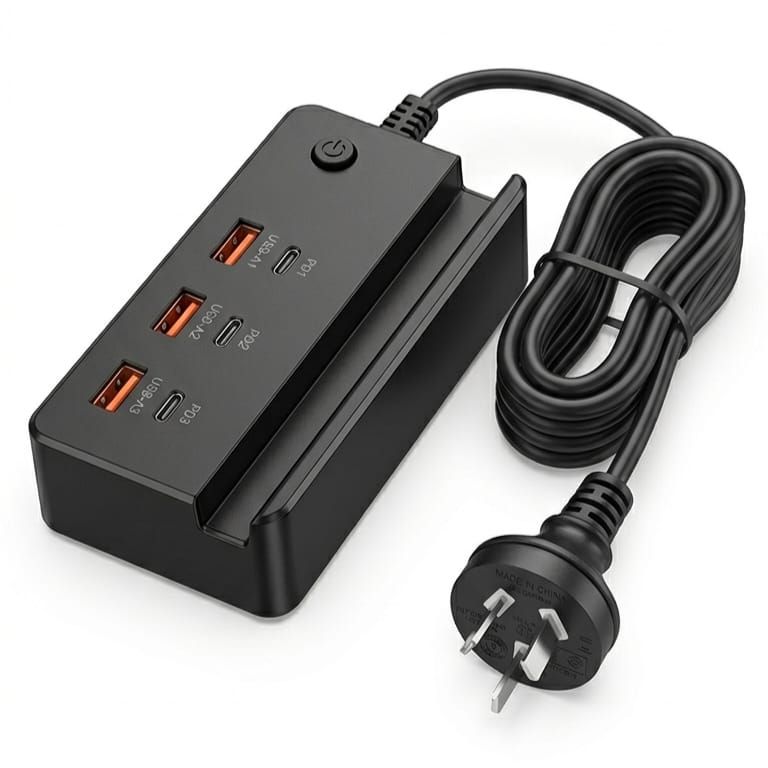 Estación de carga USB y C con Enchufe - Adapter Través cypc01