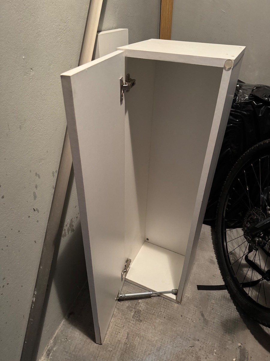 Estante de guardado colgante blanco melamina