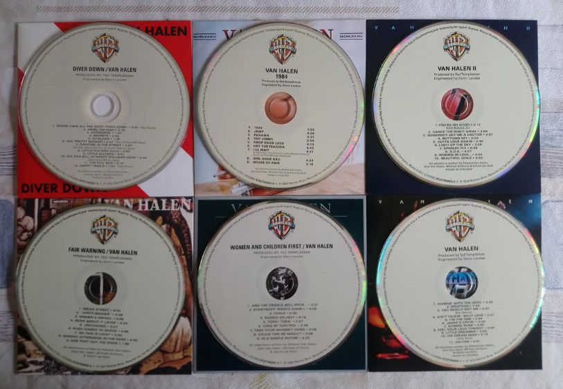Van Halen, The Studio Albums 1978-1984, Box 6cds.