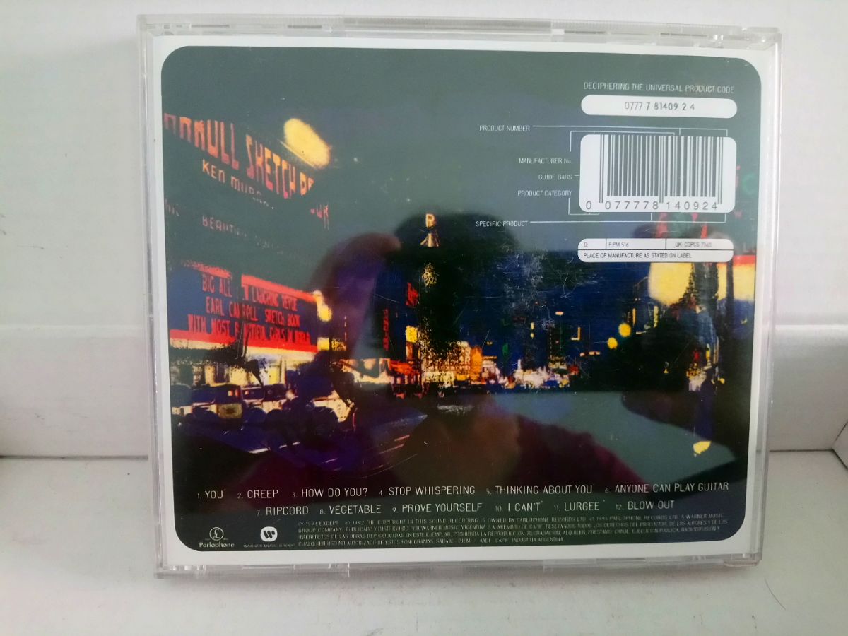 Radio Head Pablo Honey Cd 1993.