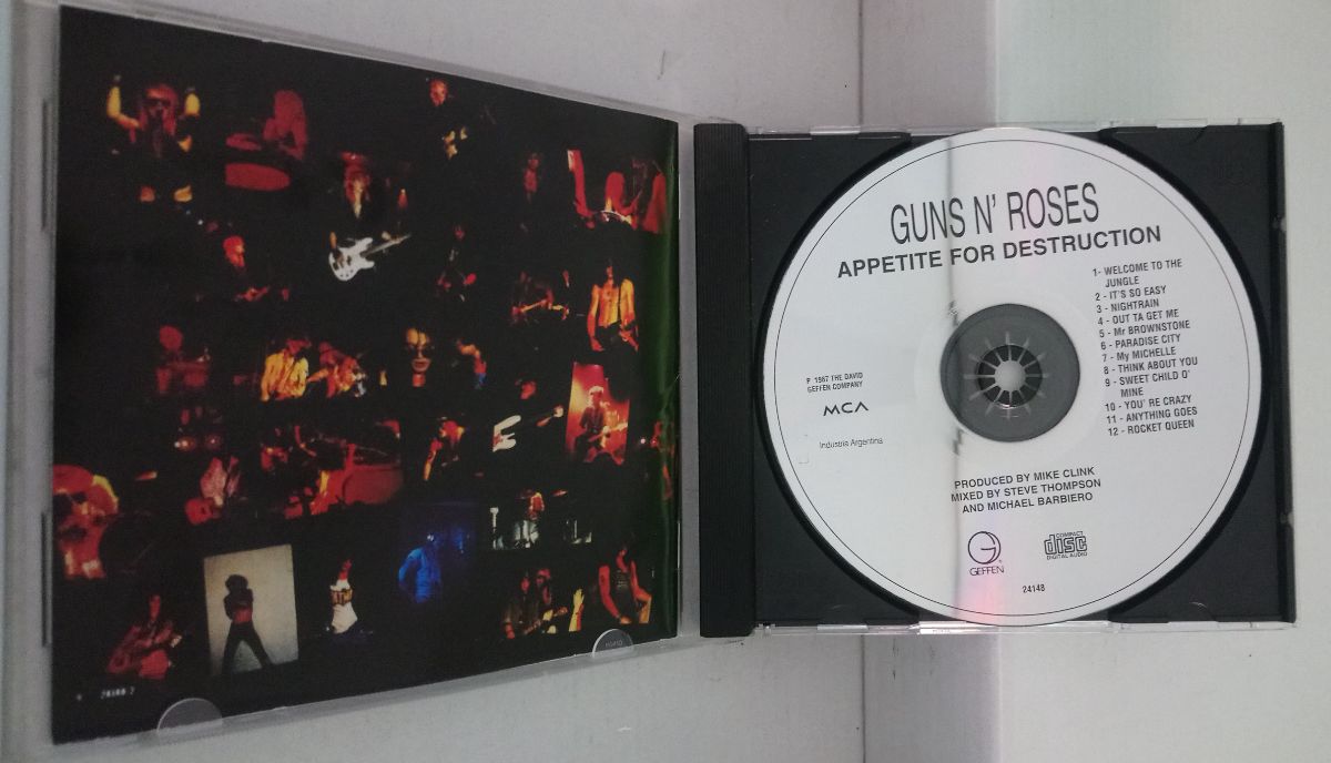 Cd Guns N Roses -appetite The Destruction- 1987
