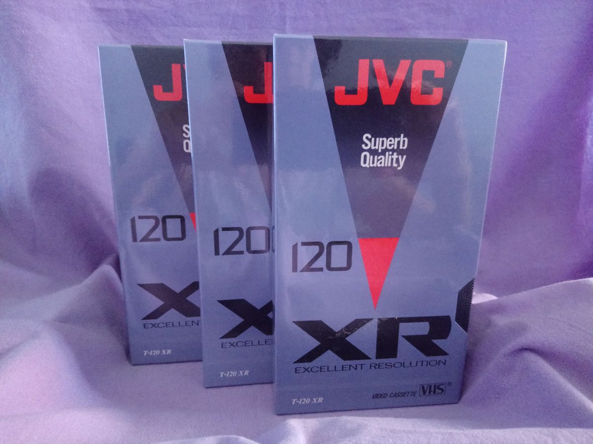 Cassettes Vhs Video (3) Jvc T-120 Xr Sellados Origen Japón