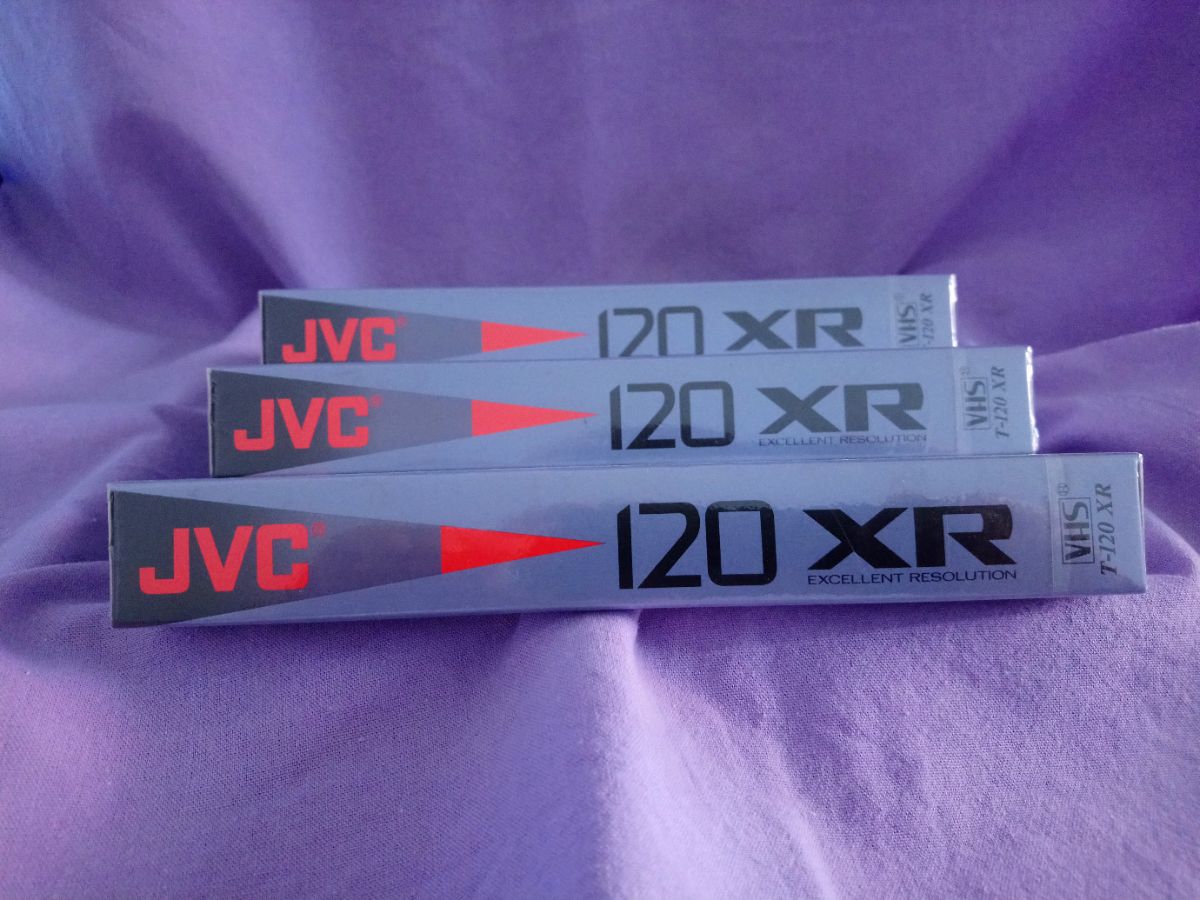 Cassettes Vhs Video (3) Jvc T-120 Xr Sellados Origen Japón