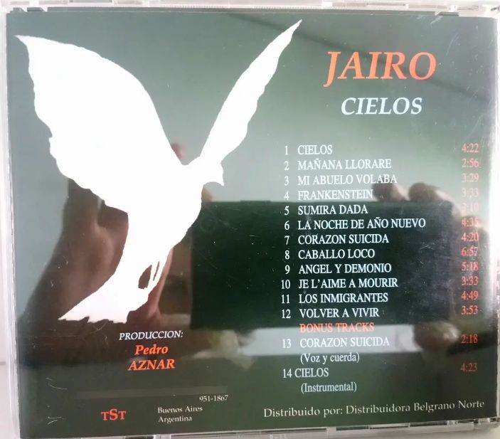 Cd Jairo Producido Por Aznar Con Libro