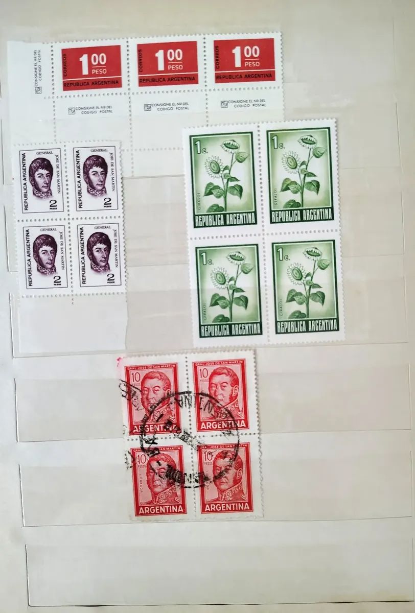 66 estampillas de distintos países