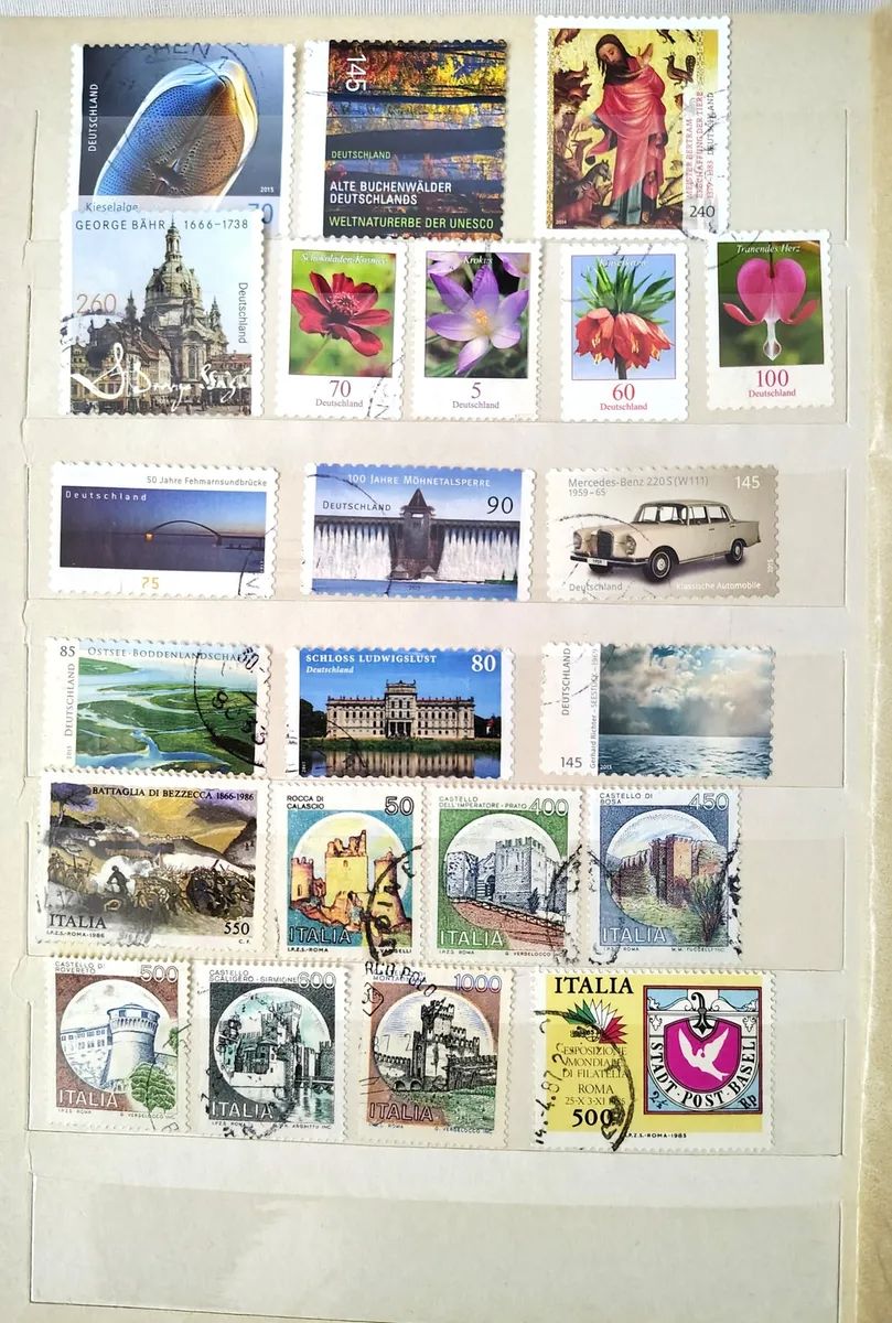 66 estampillas de distintos países