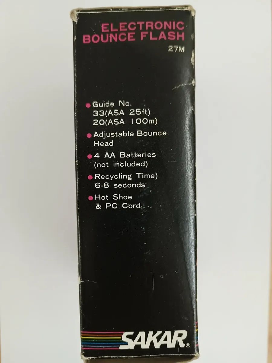 Flash Sakar 27 M Con Caja Y Manual 