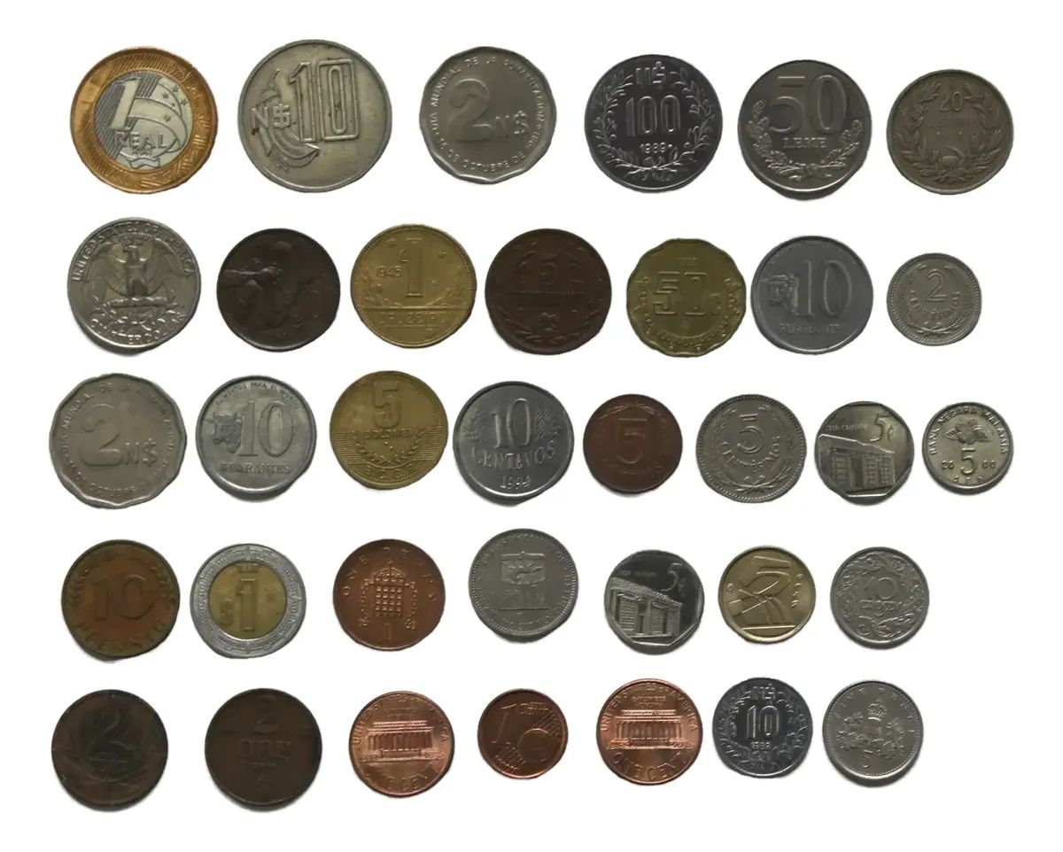 35 monedas extranjeras
