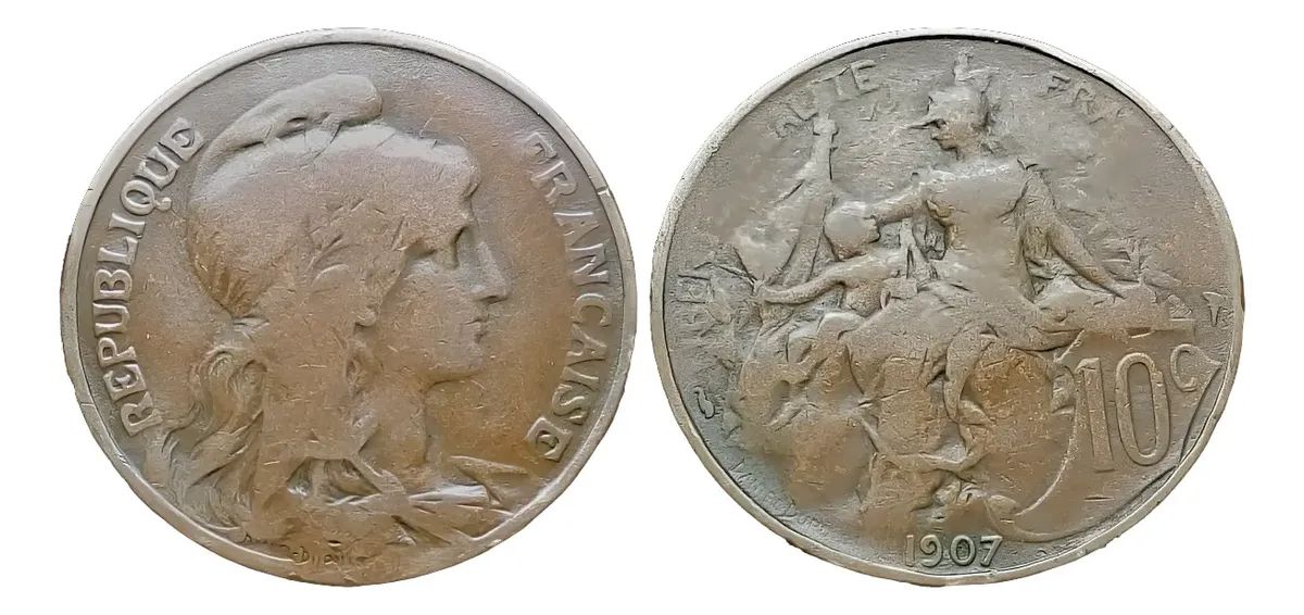Moneda De Francia - Tercera República 1907