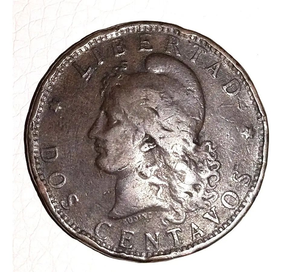 Argentina Moneda 2 Centavos Año 1883