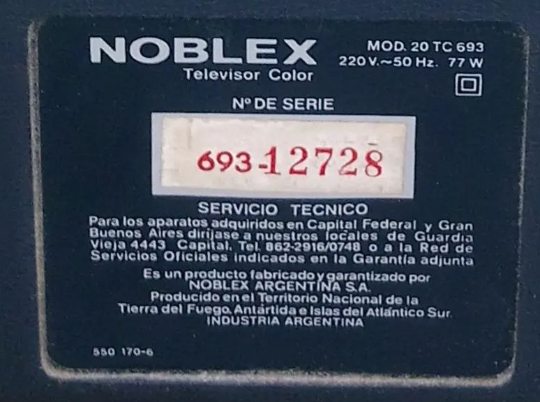 Tv Noblex 20 Pulgadas Anda, Excelente Estado + DVD Y CONVERSOR.