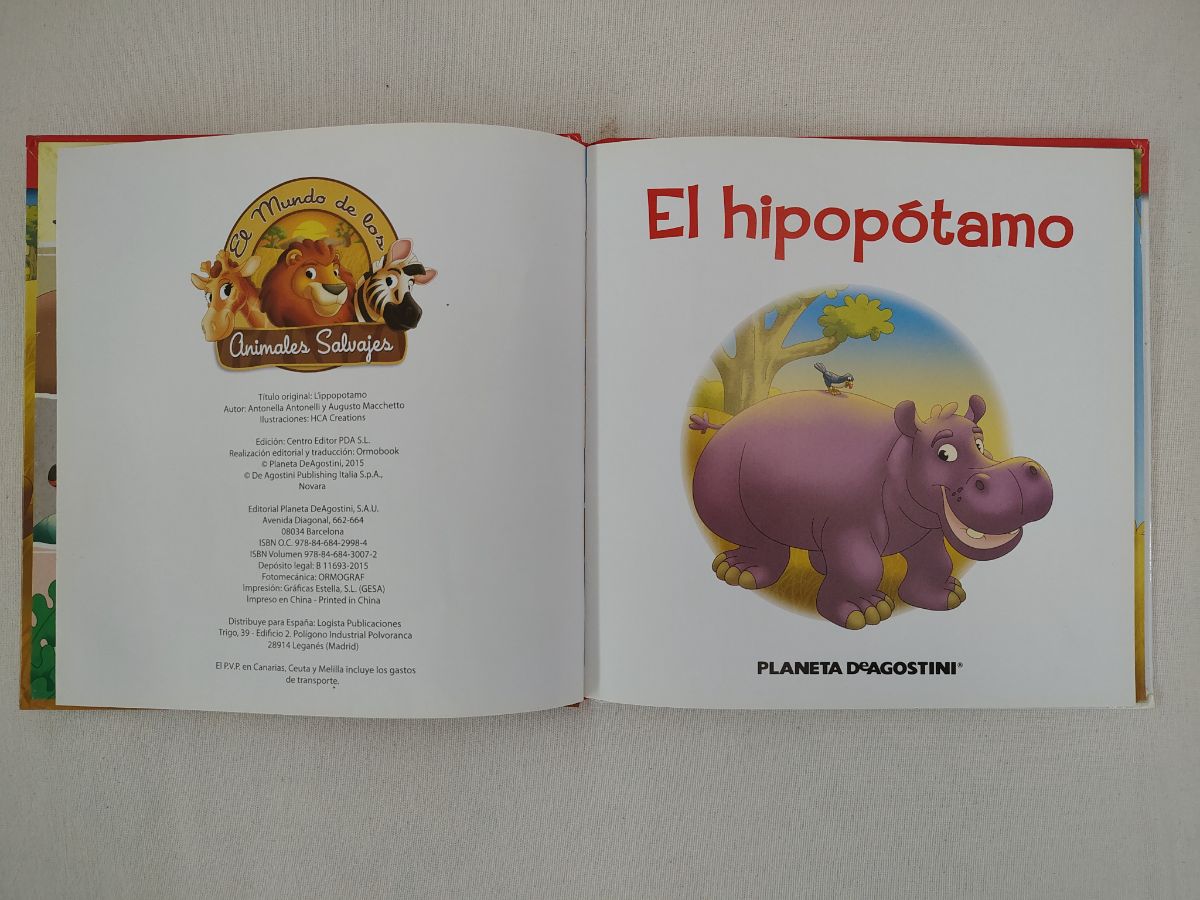 4 libros Animales de la Sabana 