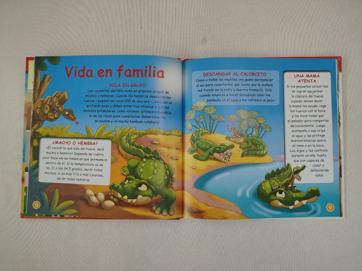 4 libros Animales de la Sabana 
